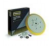 Sanding Backing Plate For Orbital Electric Sander Yellow Polyethylene 150mm Velcro