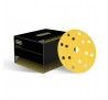 Disco Amarillo Papel Velcro P220 150mm- 15 Agujeros. Calidad Yel-Pi