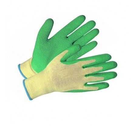 Nylon Supported Nitrile Gloves Green