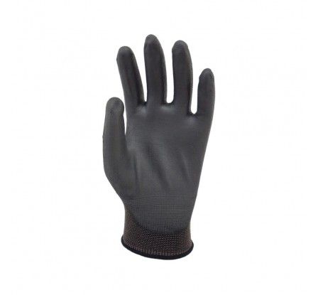 Guantes De Poliuretano Soporte Nylon Negro